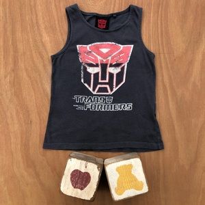 CottonOn Kids Toddler Grey Transformers Tank Top